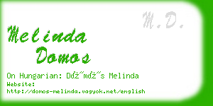 melinda domos business card